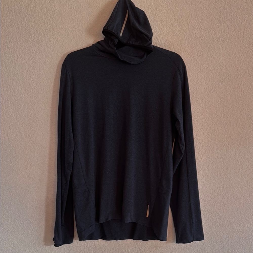 REI Men’s Lightweight Hooded Long Sleeve Shirt – Blue – Size M